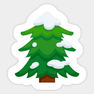 Christmas Snow Tree Sticker